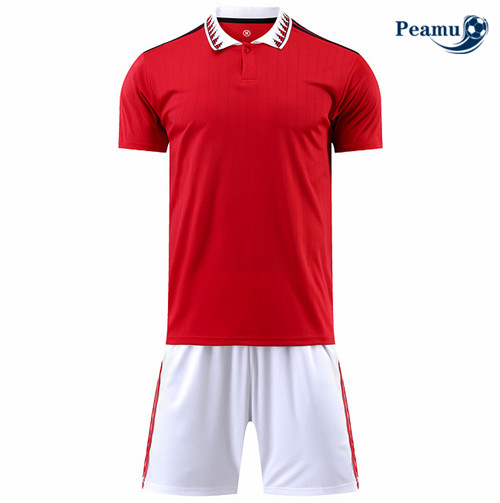 Maillot Foot Maillot Kit Entrainement Foot Without brand logo + Pantalon Rouge 2022-2023 peamu 549