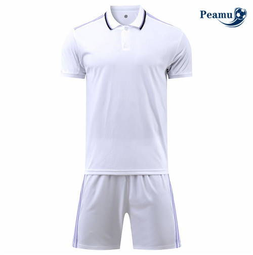 Maillot Foot Maillot Kit Entrainement Foot Without brand logo + Pantalon Blanc 2022-2023 peamu 552