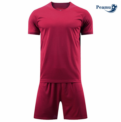 Maillot Foot Maillot Kit Entrainement Foot Without brand logo + Pantalon Rouge 2022-2023 peamu 557