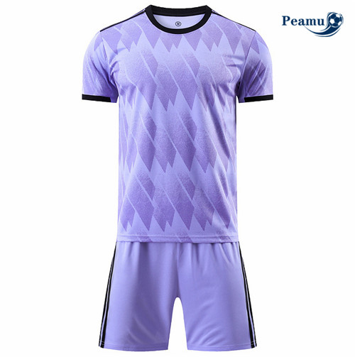 Maillot Foot Maillot Kit Entrainement Foot Without brand logo + Pantalon Pourpre 2022-2023 peamu 559