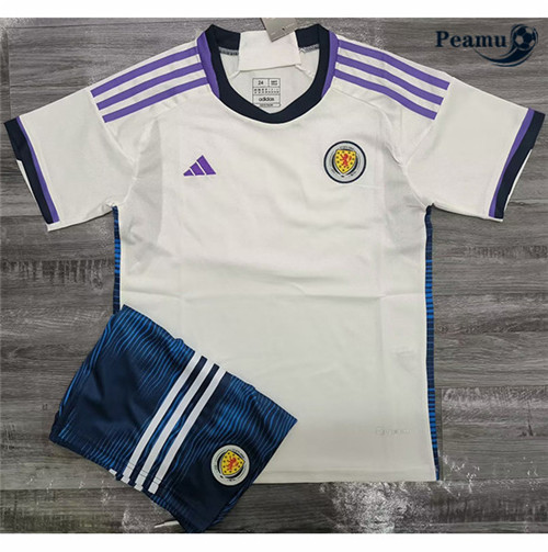 Maillot Foot Écosse Enfant Blanc 2022-2023 peamu 033