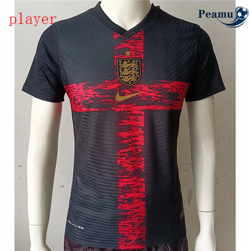 Peamu - Maillot foot Angleterre Player Version Noir/Rouge 2022-2023