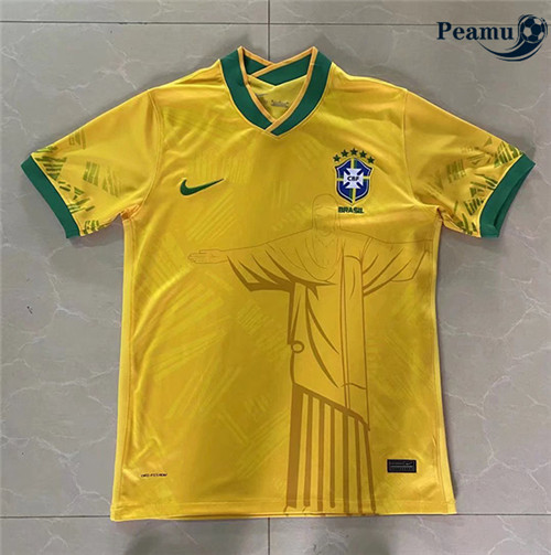 Peamu - Maillot foot Brésil Jaune 2022-2023
