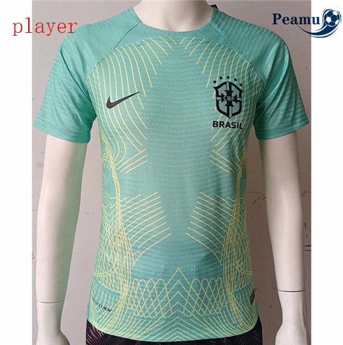 Peamu - Maillot foot Brésil Player Version green 2022-2023