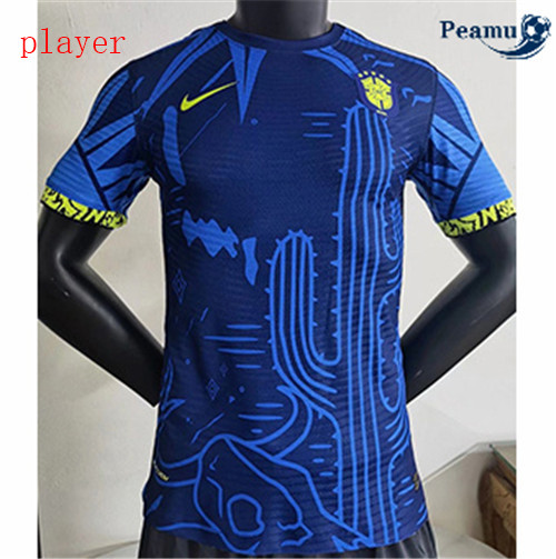 Peamu - Maillot foot Brésil Player Version Bleu 2022-2023