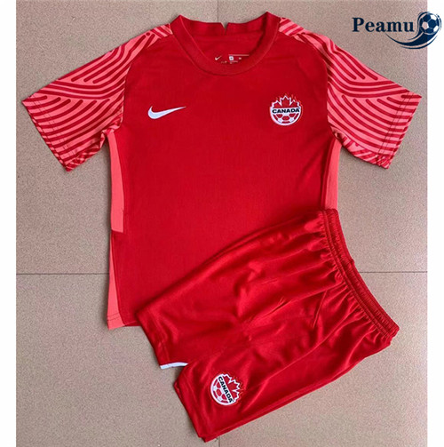 Peamu - Maillot foot Canada Enfant Domicile 2022-2023