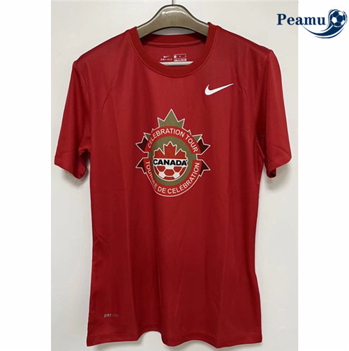 Peamu - Maillot foot Canada T-shirt Rouge 2022-2023