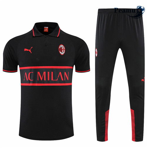 Peamu - Maillot Kit Entrainement Foot AC Milan + Pantalon 2022-2023 pfr509