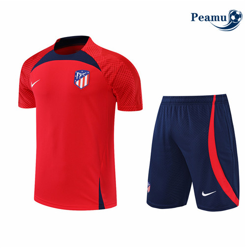 Peamu - Maillot Kit Entrainement Foot Atletico Madrid + Short 2022-2023 pfr423