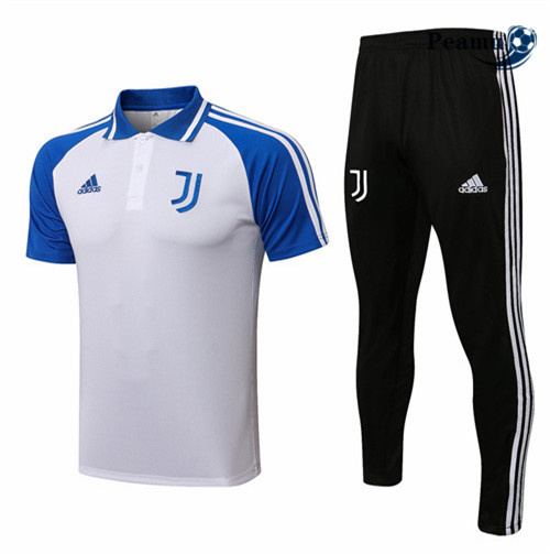 Peamu - Maillot Kit Entrainement Foot Polo Juventus + Pantalon 2022-2023 pfr515