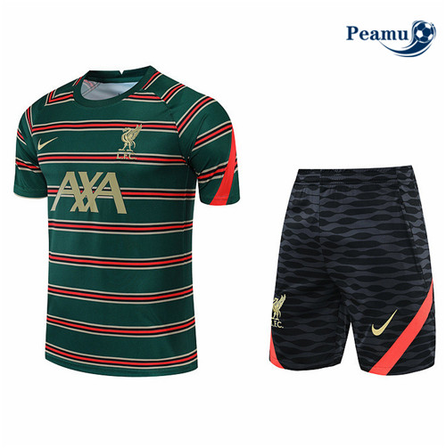 Peamu - Maillot Kit Entrainement Foot Liverpool + Short 2022-2023 pfr483