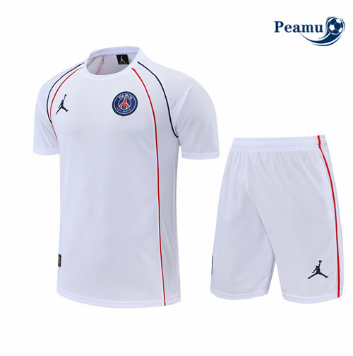 Peamu - Maillot Kit Entrainement Foot Paris PSG + Short 2022-2023 pfr451