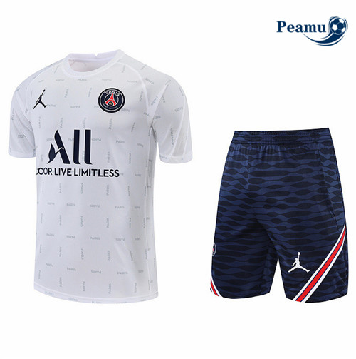 Peamu - Maillot Kit Entrainement Foot Paris PSG + Short 2022-2023 pfr454