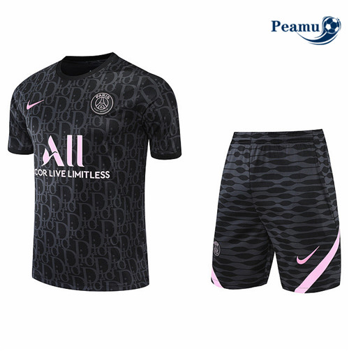 Peamu - Maillot Kit Entrainement Foot Paris PSG + Short 2022-2023 pfr455