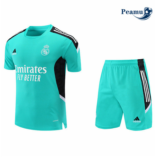 Peamu - Maillot Kit Entrainement Foot Real Madrid + Short 2022-2023 pfr433