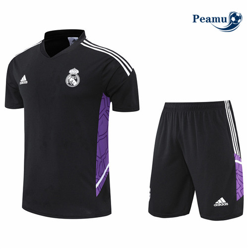 Peamu - Maillot Kit Entrainement Foot Real Madrid + Short 2022-2023 pfr434