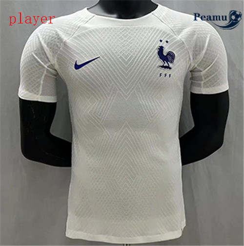Peamu - Maillot foot France Player Version Blanc Entrainement 2022-2023