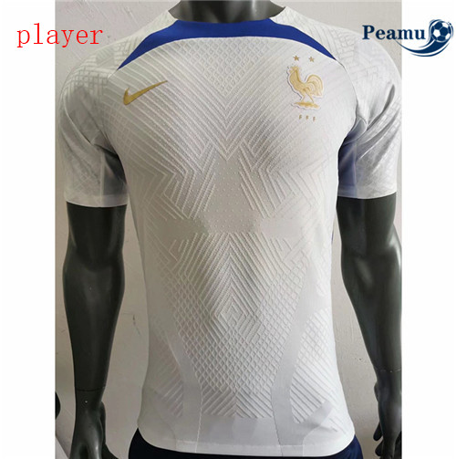 Peamu - Maillot foot France Player Version Entrainement Blanc 2022-2023
