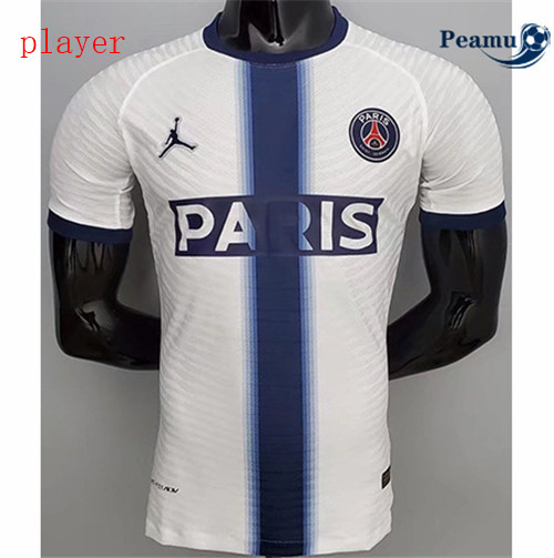 Peamu - Maillot foot PSG Player Version Blanc/Bleu 2022-2023