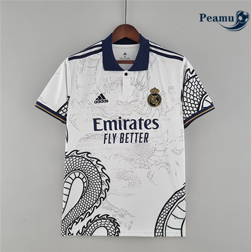 Peamu - Maillot foot Real Madrid Chinese Dragon Blanc 2022-2023