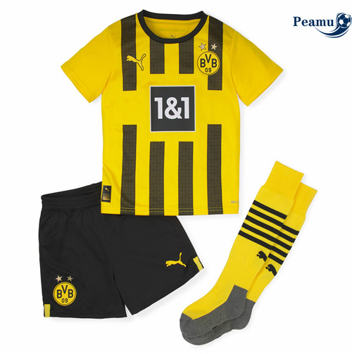 peamu.fr - Maillot foot Borussia Dortmund Enfant Domicile 2022-2023 F047
