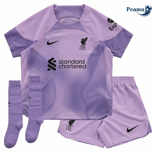 peamu.fr - Maillot foot Liverpool Enfant Violet 2022-2023 F055