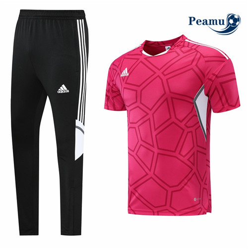 peamu.fr - Maillot foot Kit Entrainement Foot Adidas + Pantalon Rose 2022-2023 F108