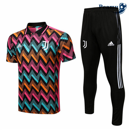 peamu.fr - Maillot foot Kit Entrainement Foot Polo Juventus + Pantalon Rose 2022-2023 F148