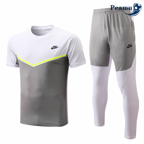 peamu.fr - Maillot foot Kit Entrainement Foot Nike + Pantalon Blanc 2022-2023 F115