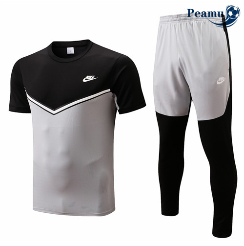 peamu.fr - Maillot foot Kit Entrainement Foot Nike + Pantalon Noir 2022-2023 F117