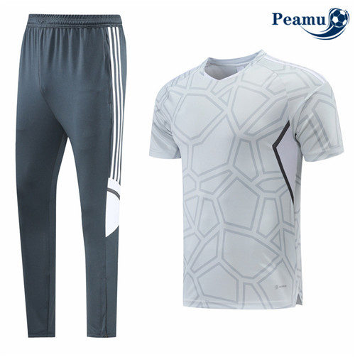 peamu.fr - Maillot foot Kit Entrainement Foot Sans logo de marque + Pantalon Bleu 2022-2023 F126