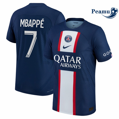 peamu.fr - Maillot foot PSG Domicile Mbappé 7 2022-2023 F290