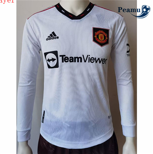peamu.fr - Maillot foot Manchester United Player Version Exterieur Manche Longue 2022-2023 F494