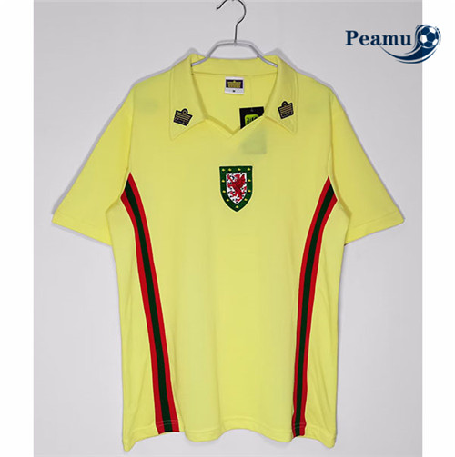 peamu.fr - Maillot foot Retro Wales Exterieur 1976-79 F589