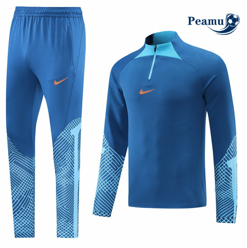peamu.fr - Maillot foot Survetement de foot Nike Bleu 2022-2023 F665