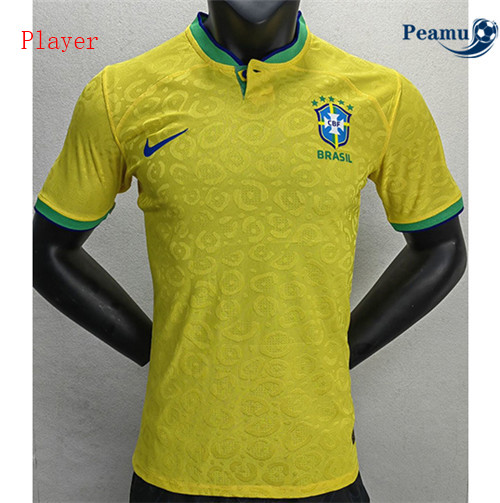 Peamu - Maillot foot p110 Brésil Player Version Domicile 2022-2023