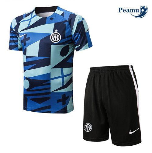 Peamu - Maillot Kit Entrainement Foot Inter Milan + Pantalon 2022-2023