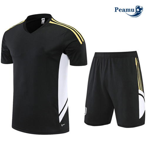 Peamu - Maillot Kit Entrainement Foot Juventus + Pantalon Noir 2022-2023