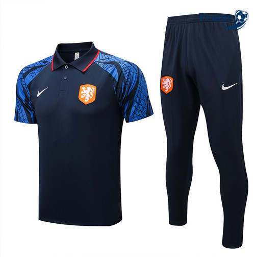 Peamu - Maillot Kit Entrainement Foot Marseille + Pantalon Bleu Marine 2022-2023