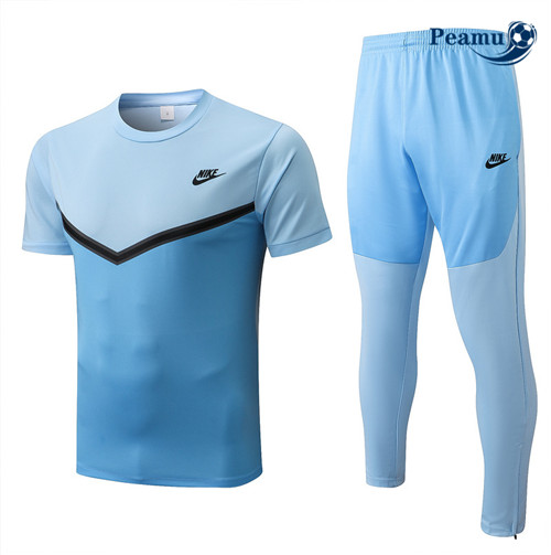 Peamu - Maillot Kit Entrainement Foot Nike + Pantalon Bleu 2022-2023