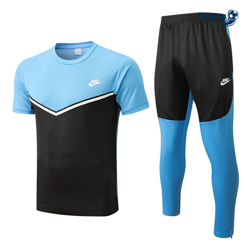 Peamu - Maillot Kit Entrainement Foot Nike + Pantalon Bleu/Noir 2022-2023