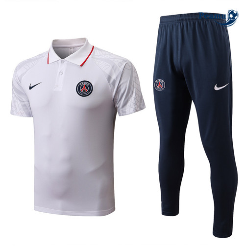 Peamu - Maillot Kit Entrainement Foot Paris PSG + Pantalon Rouge/Bleu Marine 2022-2023