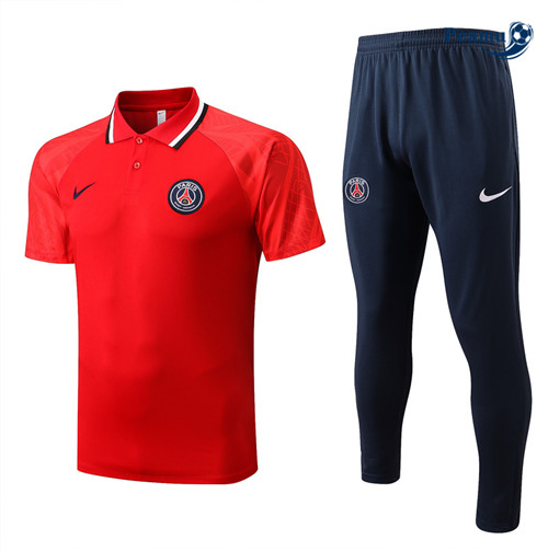 Peamu - Maillot Kit Entrainement Foot Paris PSG + Pantalon Bleu Marine 2022-2023