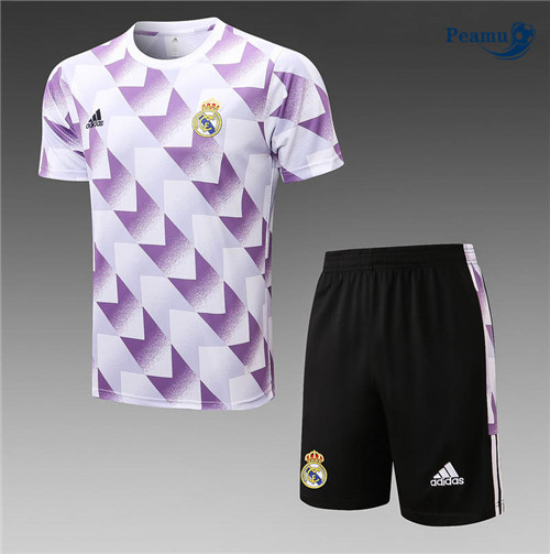 Peamu - Maillot Kit Entrainement Foot Real Madrid + Pantalon 2022-2023