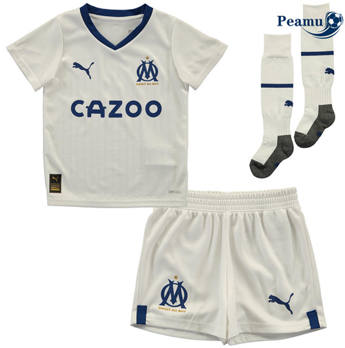 Peamu - Maillot foot p049 Marseille Enfant Domicile 2022-2023