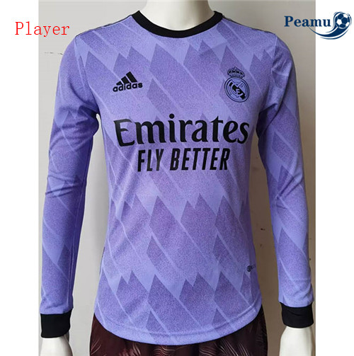 Peamu - Maillot foot p274 Real Madrid Player Version Exterieur Manche Longue 2022-2023