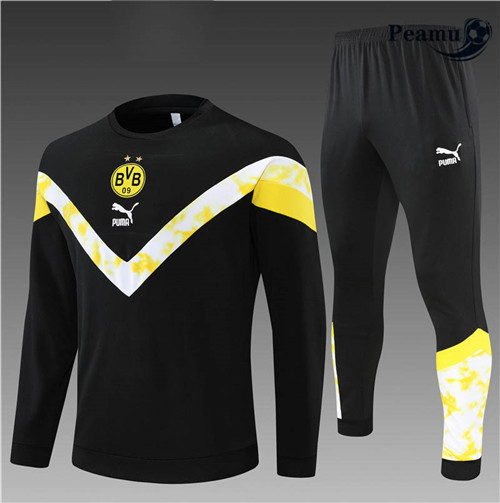 Peamu - Survetement Foot p292 Borussia Dortmund Enfant Noir 2022-2023