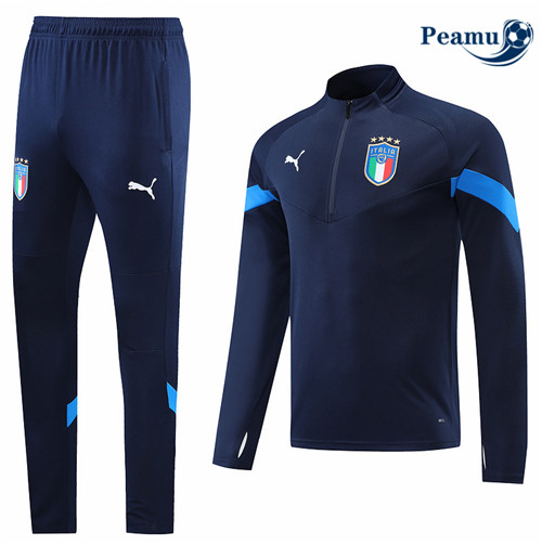 Peamu - Survetement Foot p173 Italie Bleu Marine 2022-2023