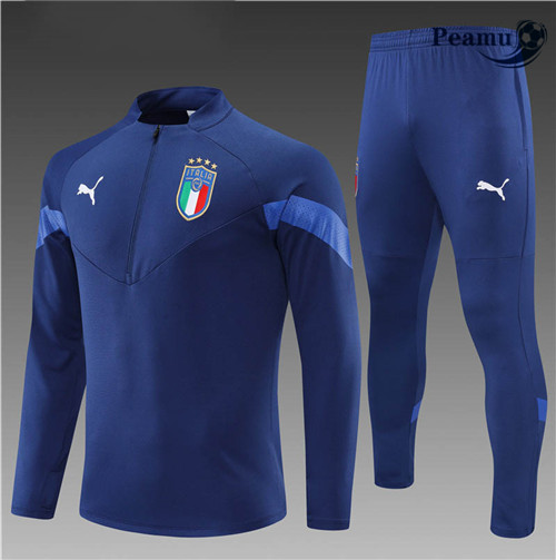 Peamu - Survetement Foot p330 Italie Enfant Bleu Marine 2022-2023