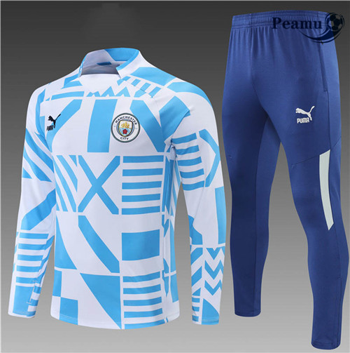Peamu - Survetement Foot p347 Manchester City Enfant Bleu 2022-2023